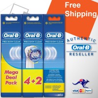 Oral-B Braun Precision Clean (EB20) 6 pack electric toothbrush replacement heads